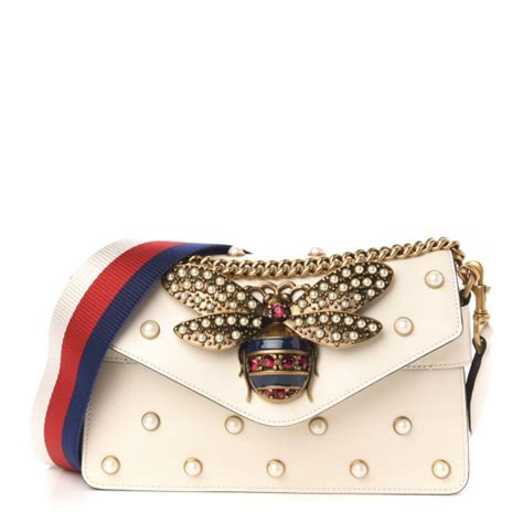 gucci pearl studded bag|Gucci margaret shoulder bag.